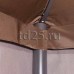 Беседка шатер Нью-Йорк Д 3,5м с барным столом коричневая