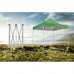 Быстросборный шатер ШЕСТИГРАННЫЙ ПРО зеленый на пружине 3х3м Green Line