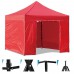 Быстросборный шатер ЭКО 3х3м со стенками бежевый Green Line