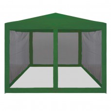 Быстросборный тент-шатер с москитной сеткой 3х3 зеленый