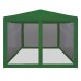 Быстросборный тент-шатер с москитной сеткой 3х3 зеленый