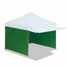 Быстросборная торговая палатка с козырьком 2х2 м зелено-белый