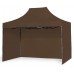 Быстросборная торговая палатка 2х3м со стенками коричневый