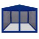 Быстросборный тент-шатер с москитной сеткой 3х3 синий