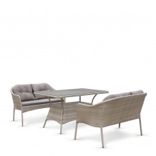 Комплект плетеной мебели с диванами T198C S54C-W85 Latte