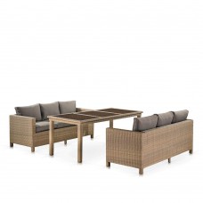 Комплект плетеной мебели T365 S65B-W65 Light Brown