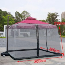 Москитная сетка для шатра и зонта на молнии 3х3м
