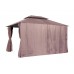 Комплект плотных штор для шатра 300Д 3х3м коричневые