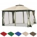 Комплект плотных штор для шатра 300Д 3х3м светло-кофейный с темным низом
