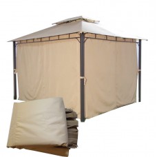 Комплект плотных штор для шатра 300Д 3х3м светло-бежевый