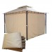Комплект плотных штор для шатра 300Д 3х4м светло-бежевый