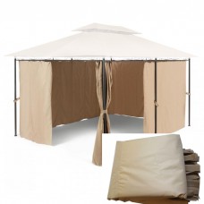 Комплект плотных штор для шатра 300Д 3х4м светло-бежевый