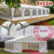 Шатер Giza Garden 6x12м белый PRO