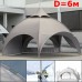 Dome шатер павильон со стенками 6 м (арочный) бежевый