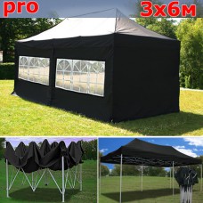 Быстросборный шатер автомат PRO 3х6м черный