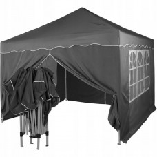 Быстросборный шатер автомат 3101 3х3м с 4 стенами графитовый