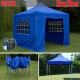 Быстросборный шатер со стенками 3х3м синий