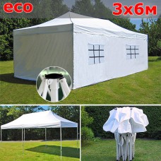 Быстросборный шатер автомат со стенками 3х6м белый