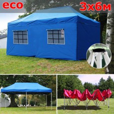 Быстросборный шатер автомат со стенками 3х6м синий