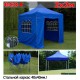 Быстросборный шатер со стенками 2х2м синий ЭКО плюс