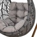 Плетеное подвесное кресло Капля (N886-W72) 128х89х76 см коричневое