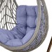 Плетеное подвесное кресло Капля (N886-W72) 128х89х76 см серое