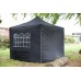 Быстросборный шатер автомат 4342 3х3м со стенками черный