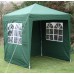 Быстросборный шатер автомат 4220 2х2м со стенками зеленый