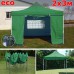 Быстросборный шатер автомат 4321 3х2м со стенками зеленый