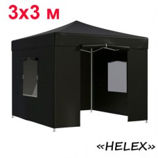 Тент садовый Helex 4332 3x3х3м полиэстер черный
