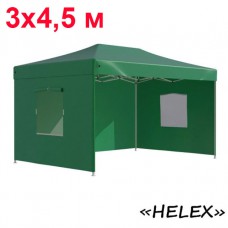 Тент-шатер быстросборный Helex 4336 3x4.5х3м полиэстер зеленый