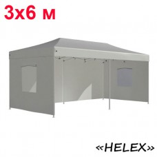 Тент-шатер быстросборный Helex 4360 3x6х3м полиэстер белый