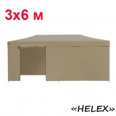 Тент-шатер быстросборный Helex 4362 3x6х3м полиэстер бежевый