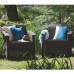 Кресла садовые Keter Corfu II Duo brown 