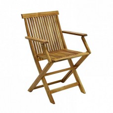 Садовый деревянный стул FINLAY с подлокотником, акация, складной 