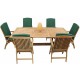 Комплект обеденной садовой деревянной мебели на 6 персон TGF
