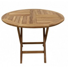 Садовый деревянный складной стол TGF-016 C, 100 см, тик