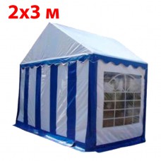 Шатер - торговая палатка Party 3x2 (белый синий) Полипропилен