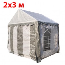 Шатер - торговая палатка Party 3x2 (белый серый)