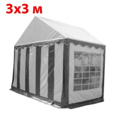 Шатер - торговая палатка Party 3x3 (белый серый)