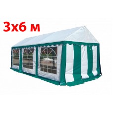 Торговая палатка Party 3x6 (белый зеленый)
