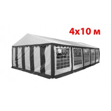 Шатер - торговая палатка Party 4x10 (белый серый)