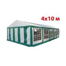 Шатер - торговая палатка Party 4x10 (белый зеленый)