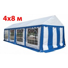 Торговая палатка Party 4x8 (белый синий)