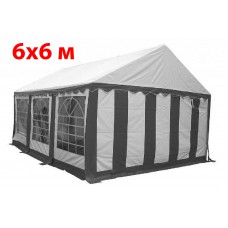 Шатер - торговая палатка Party 6x6 (белый серый)