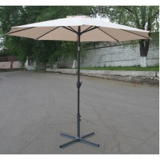Зонт со светодиодной подсветкой, бежевый, диаметр 3 м