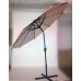 Зонт со светодиодной подсветкой, бежевый, диаметр 3 м
